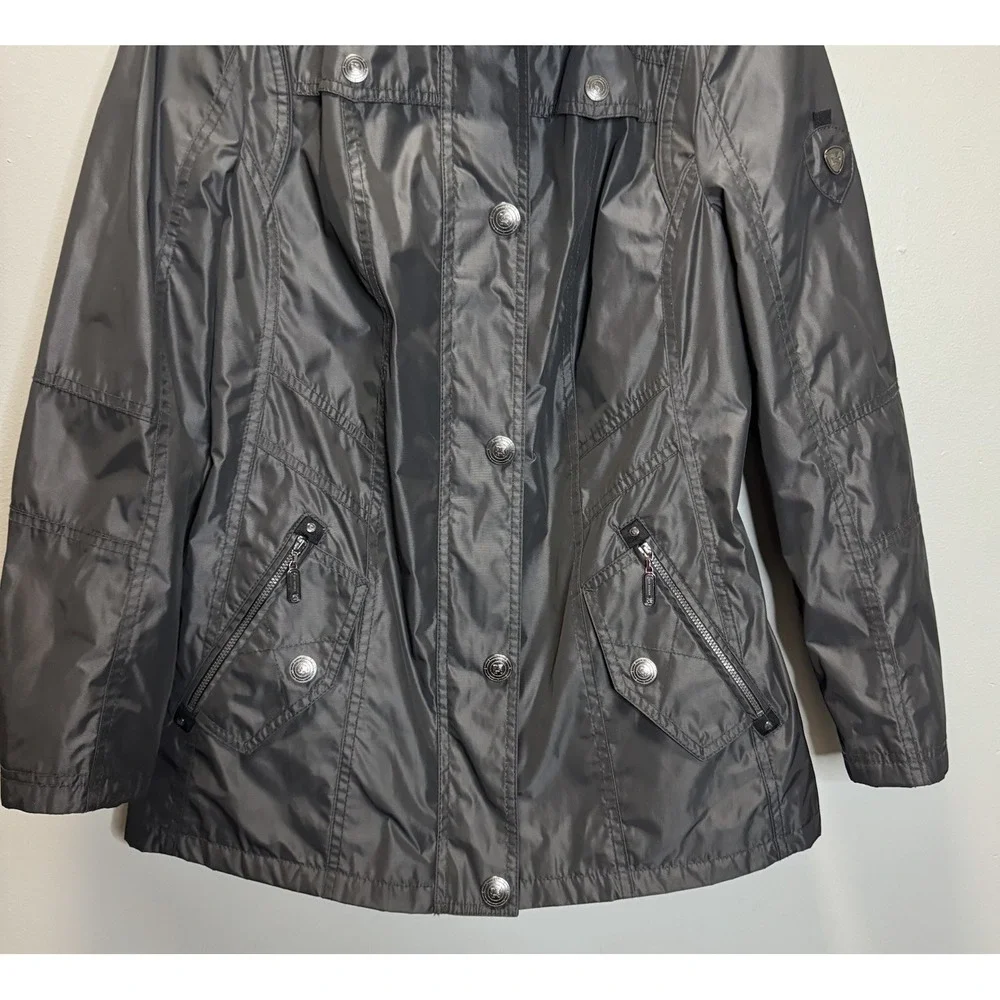 Aquatex By Lebek Jacket Women's SZ 40/US 12 Black Waterproof‎ Windproof